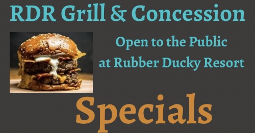 RDR Grill at Rubber Ducky Resort near Warren Stonewall